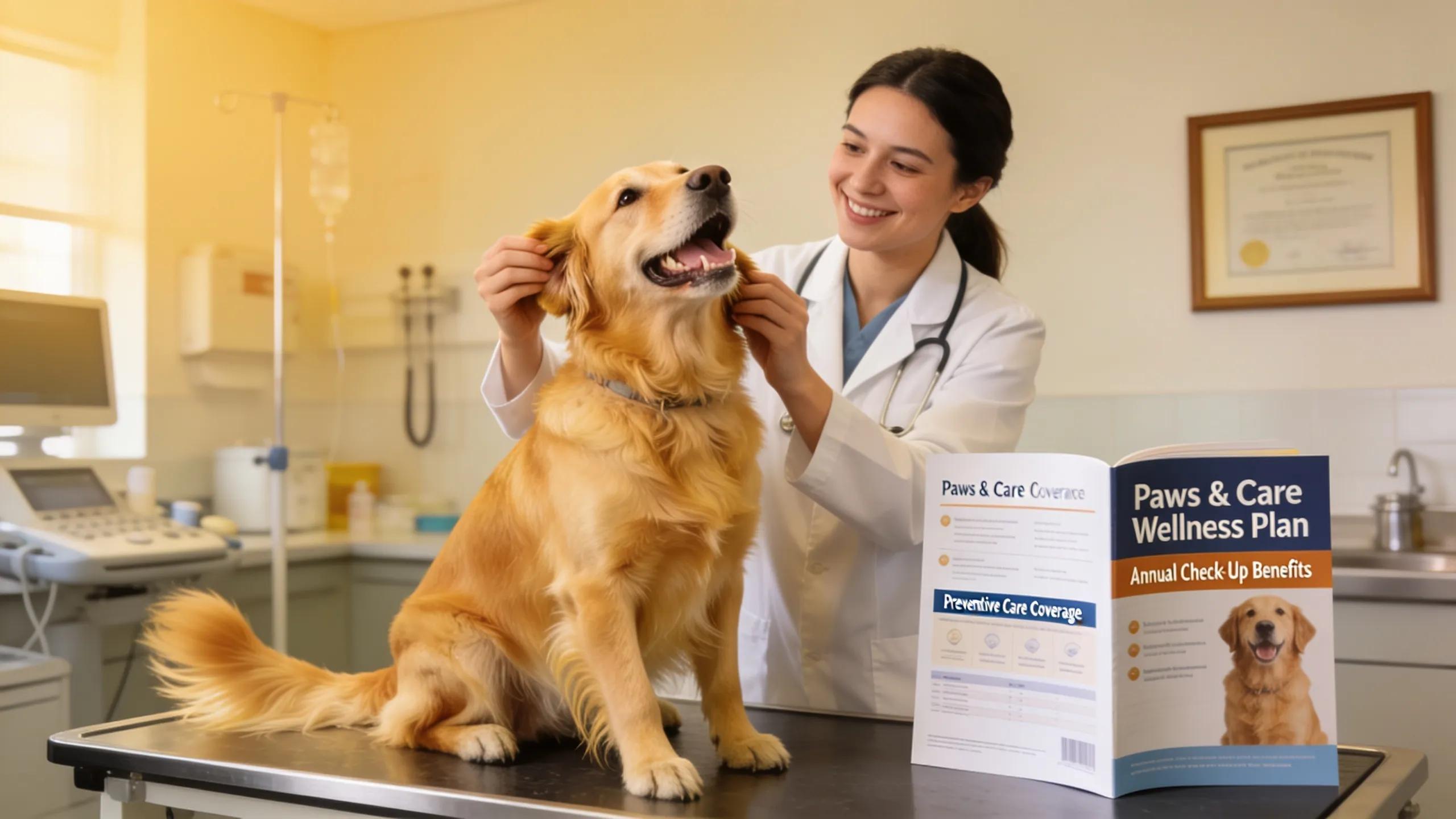 Veterinarian with a special interest in cardiology examining dog, promoting affordable pet cardiac care and